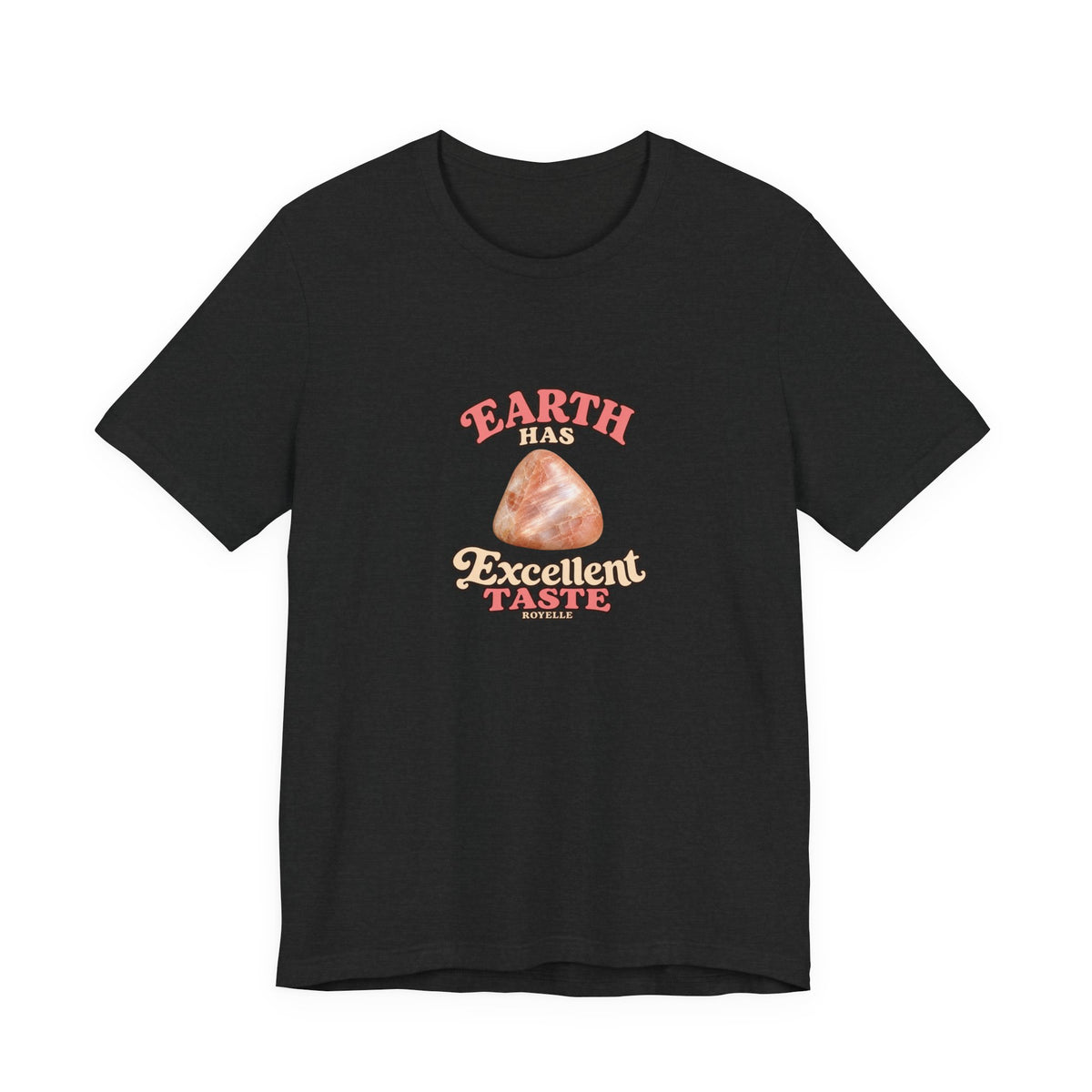 Earth Has Excellent Taste — Peach Moonstone Tee | Dark Neutrals & Reds