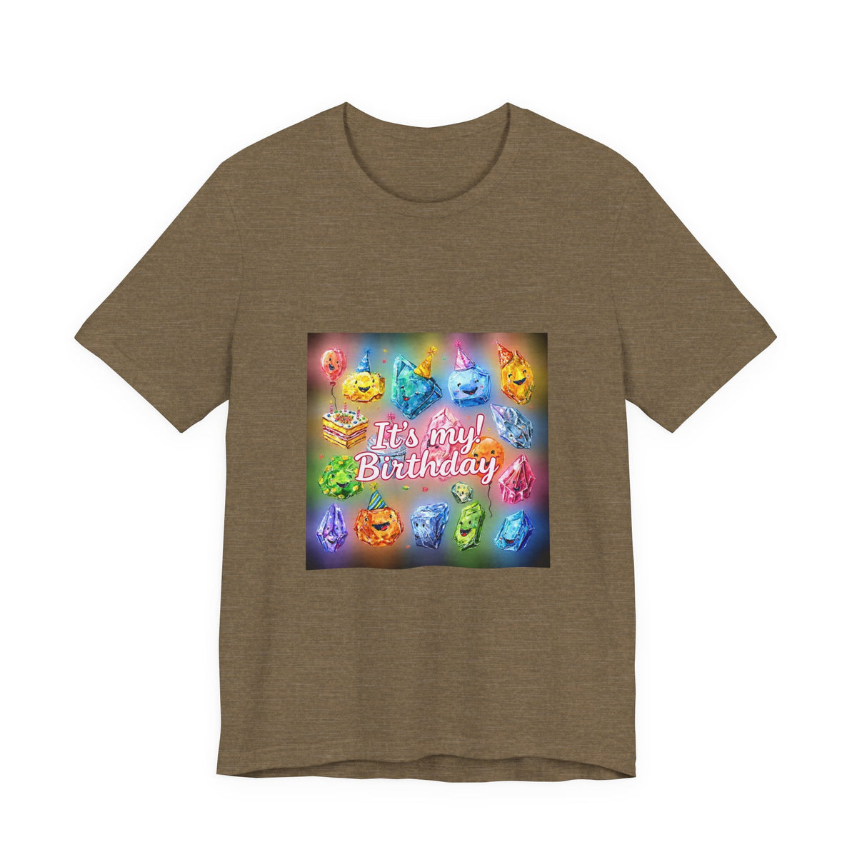 It's My Birthday Crystal Party T-Shirt | Greens