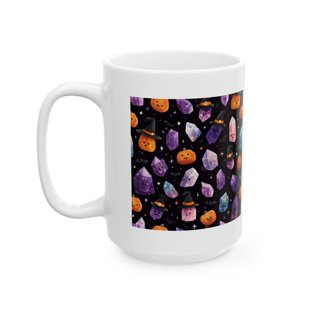 Halloween Crystal Party White Mug