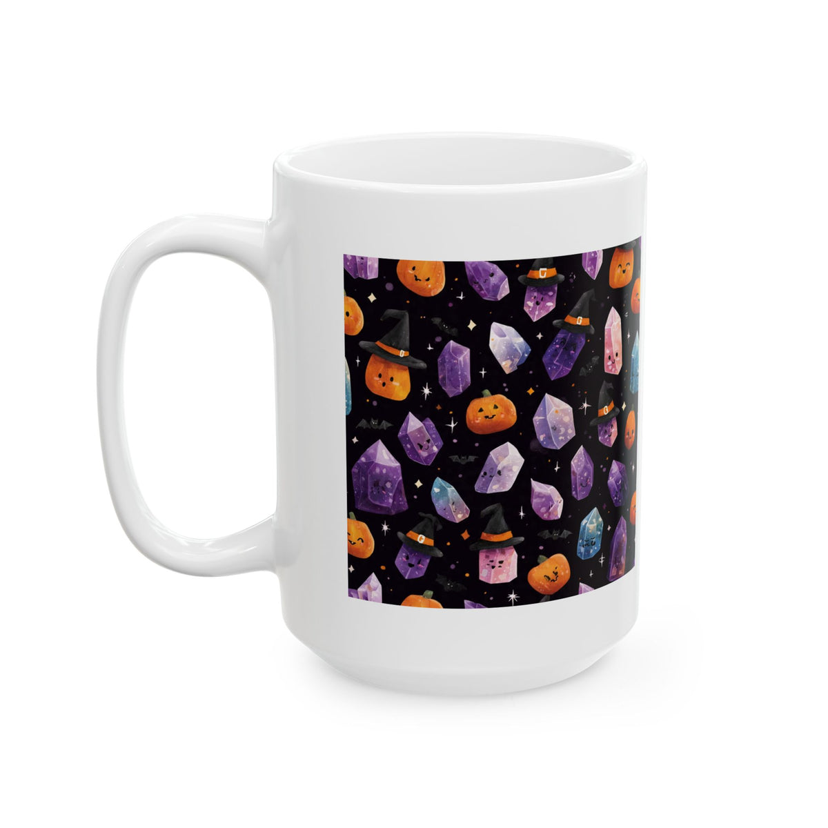 Halloween Crystal Party White Mug