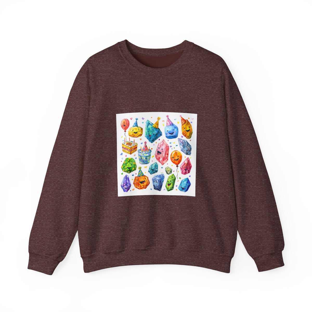 Crystal Birthday Party Crewneck | Earth Tones & Brights