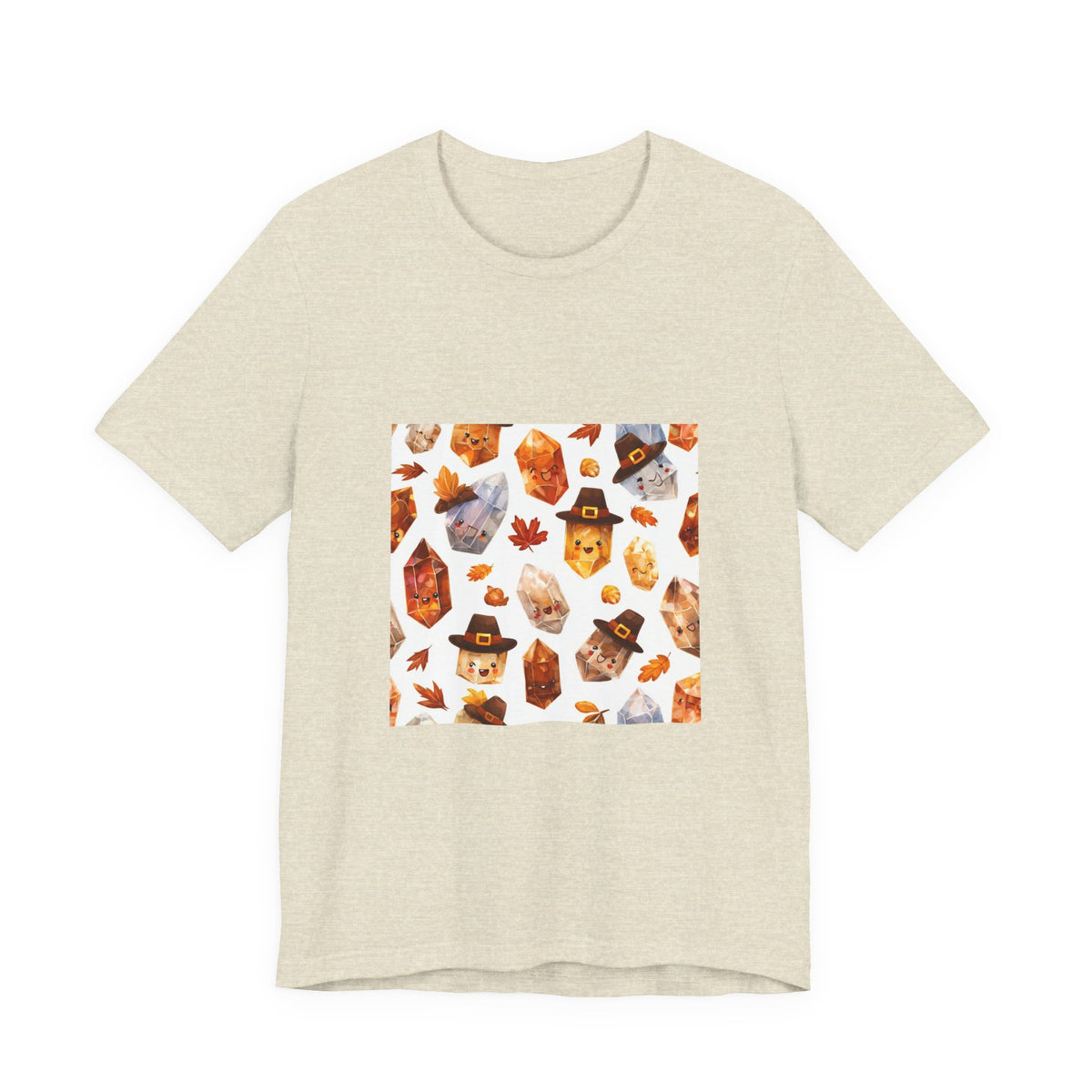 Thanksgiving Crystal Harvest T-Shirt | Sandy Neutrals & Oranges