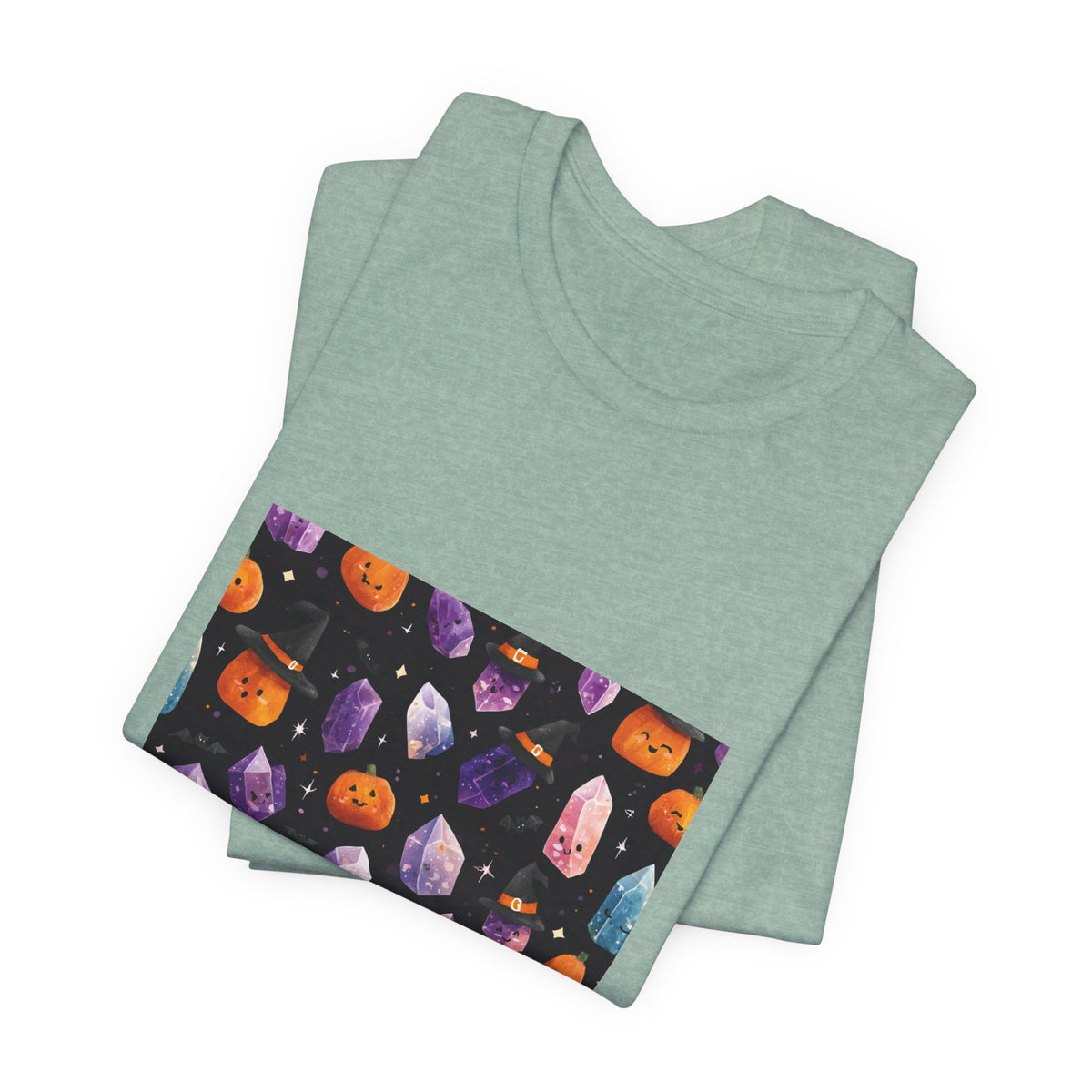 Halloween Crystal Party T-Shirt | Soft Blues