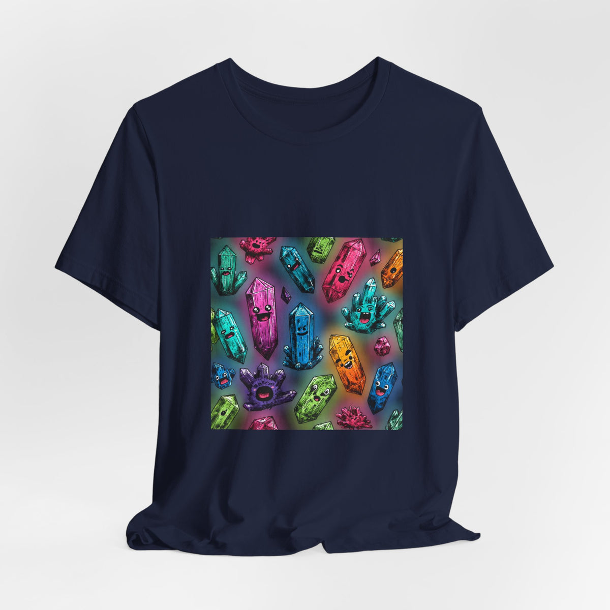 Colorful Crystal Characters T-Shirt | Royal, Navy & Purple