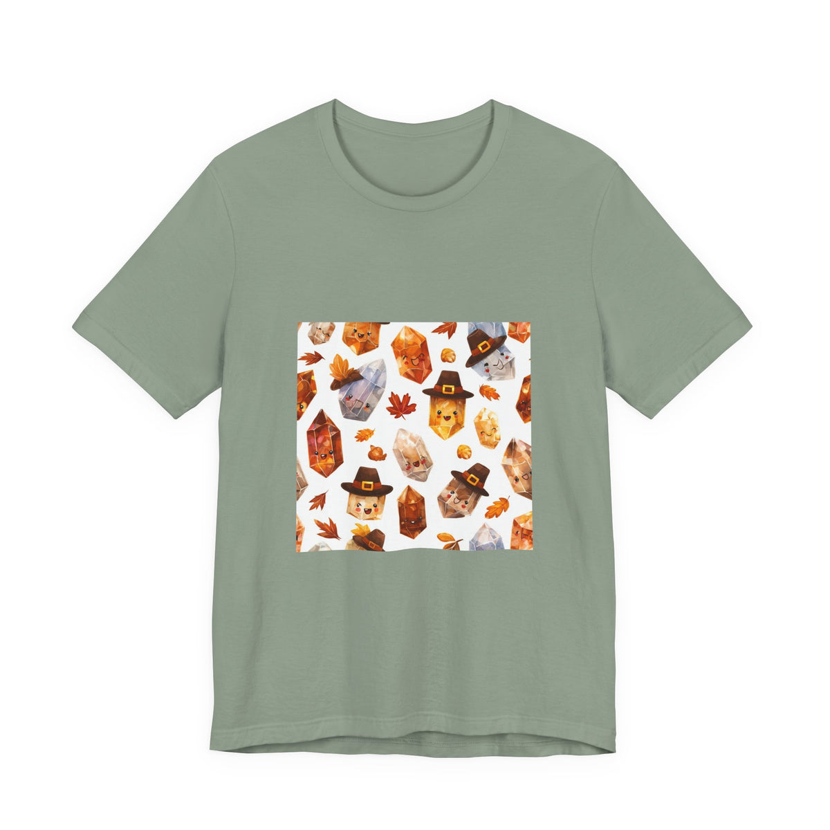 Thanksgiving Crystal Harvest T-Shirt | Golds, Mints & Teal