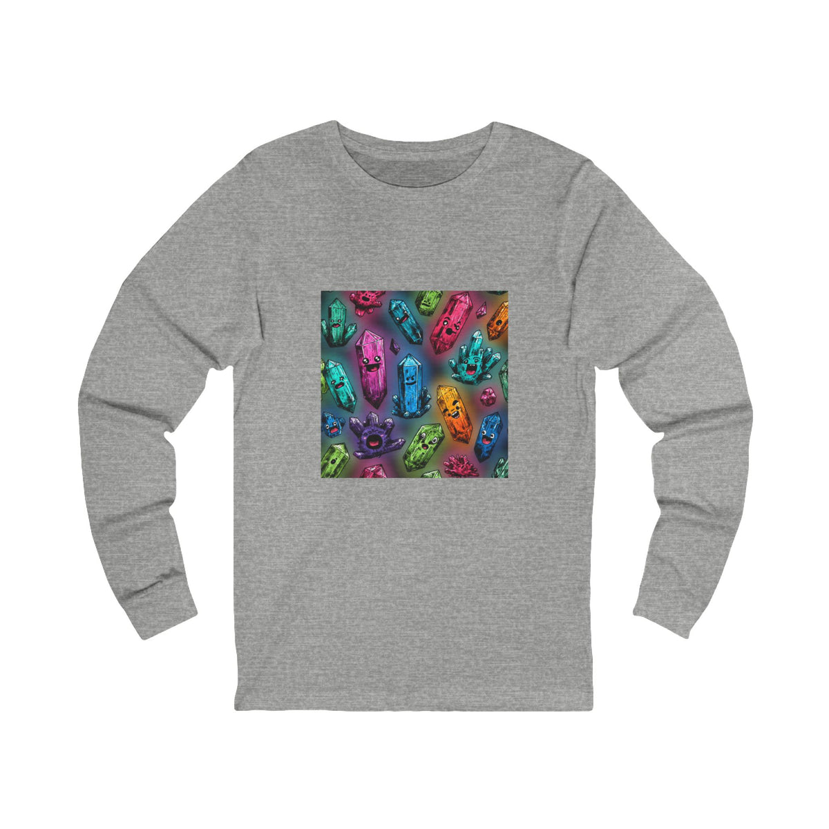 Colorful Crystal Characters Long Sleeve T-Shirt
