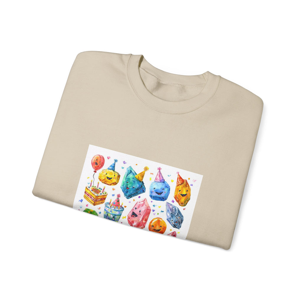 Crystal Birthday Party Crewneck | Earth Tones & Brights