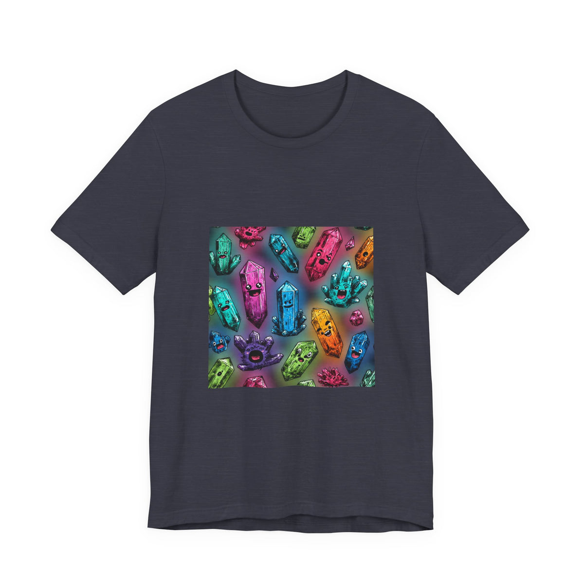 Colorful Crystal Characters T-Shirt | Royal, Navy & Purple