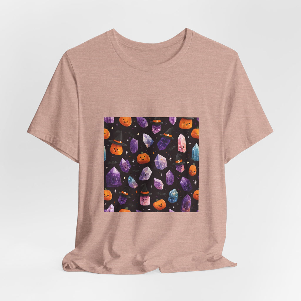 Halloween Crystal Party T-Shirt | Peach & Sunset