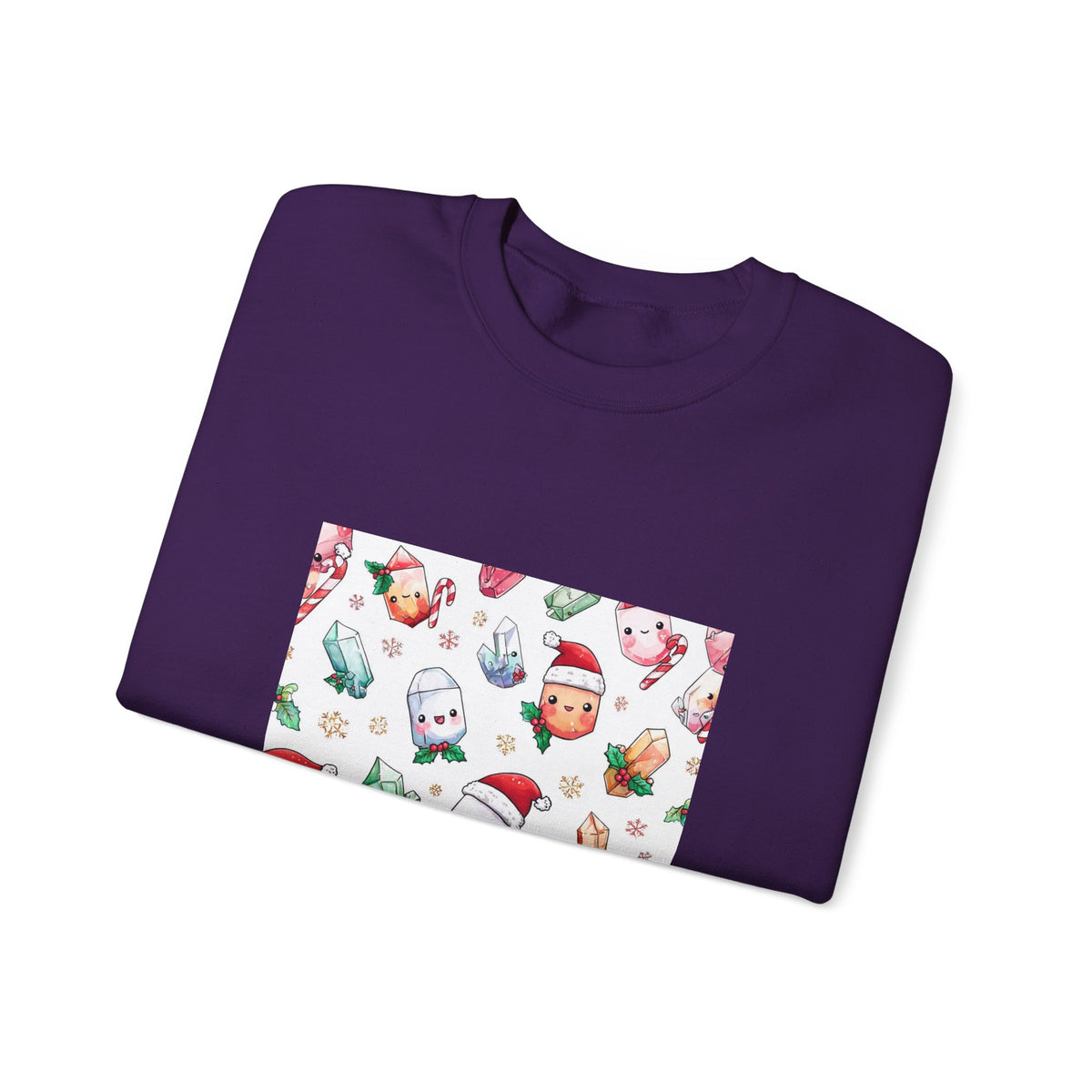 Pastel Christmas Crystal Friends Crewneck | Blues, Purples & Pinks