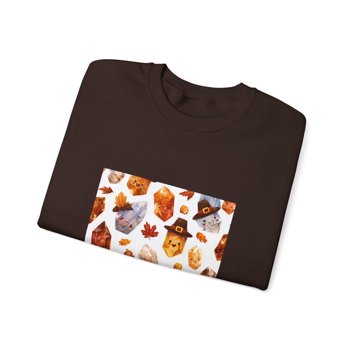 Thanksgiving Crystal Harvest Crewneck | Earth Tones & Brights