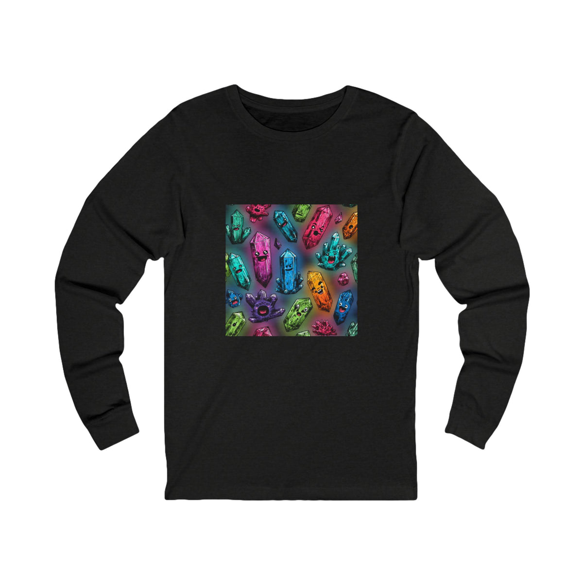 Colorful Crystal Characters Long Sleeve T-Shirt