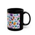Pastel Crystal Friends Black Mug