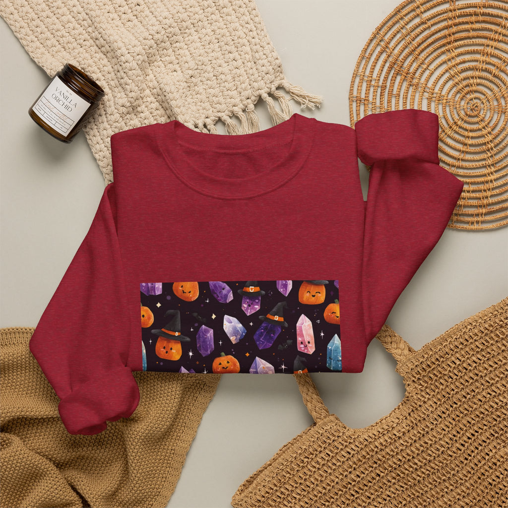 Halloween Crystal Party Crewneck | Neutrals & Reds