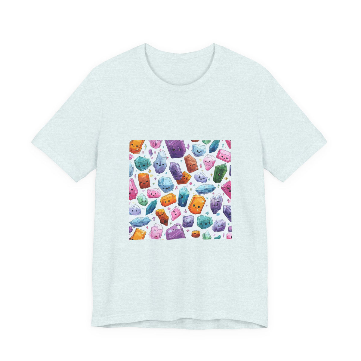 Pastel Crystal Friends T-Shirt | Soft Blues