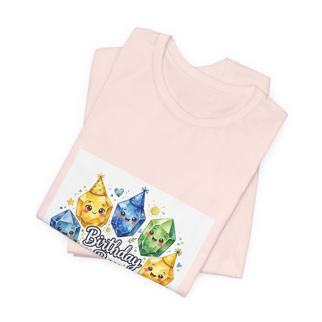 Birthday Boy Crystal Party T-Shirt | Royal, Navy & Purple