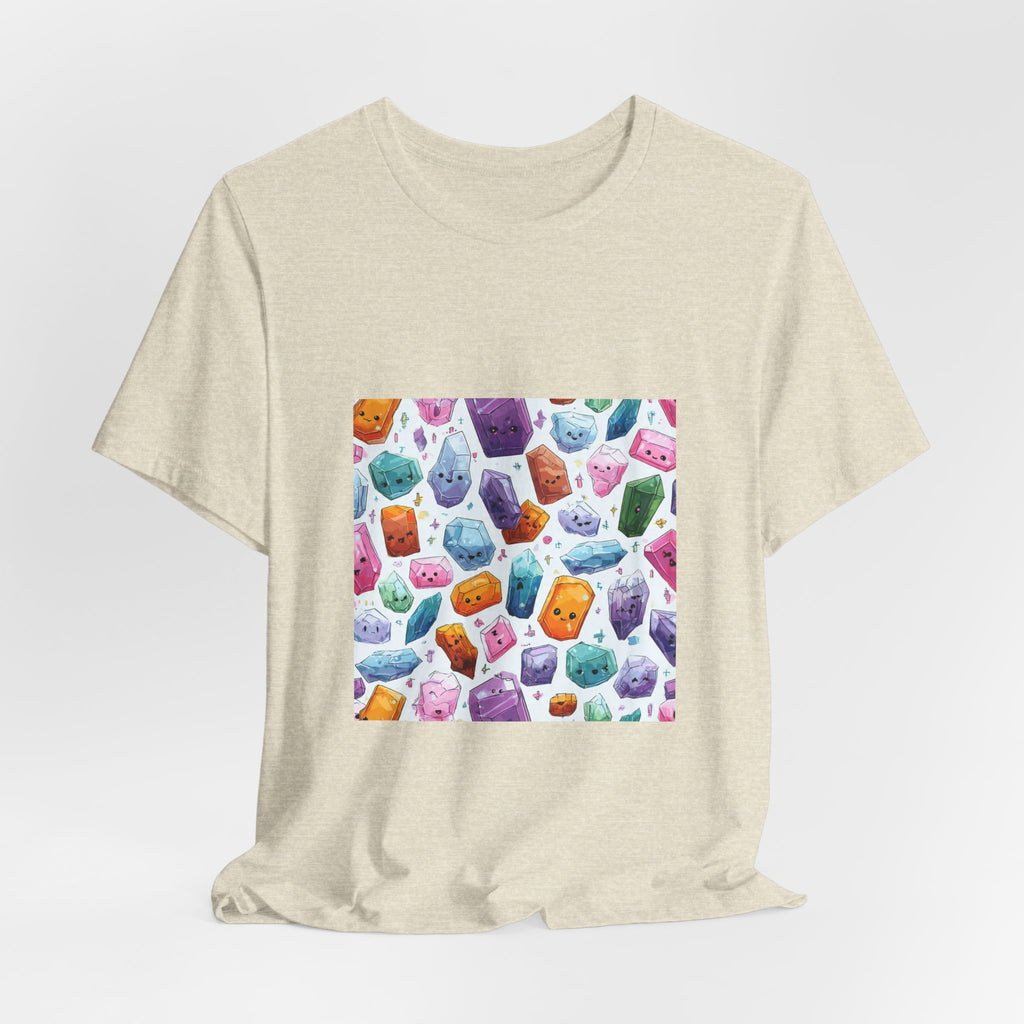Pastel Crystal Friends T-Shirt | Sandy Neutrals & Oranges