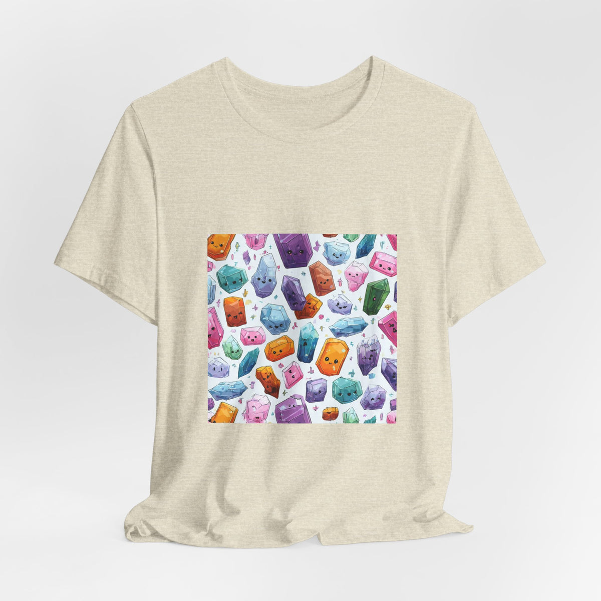 Pastel Crystal Friends T-Shirt | Sandy Neutrals & Oranges