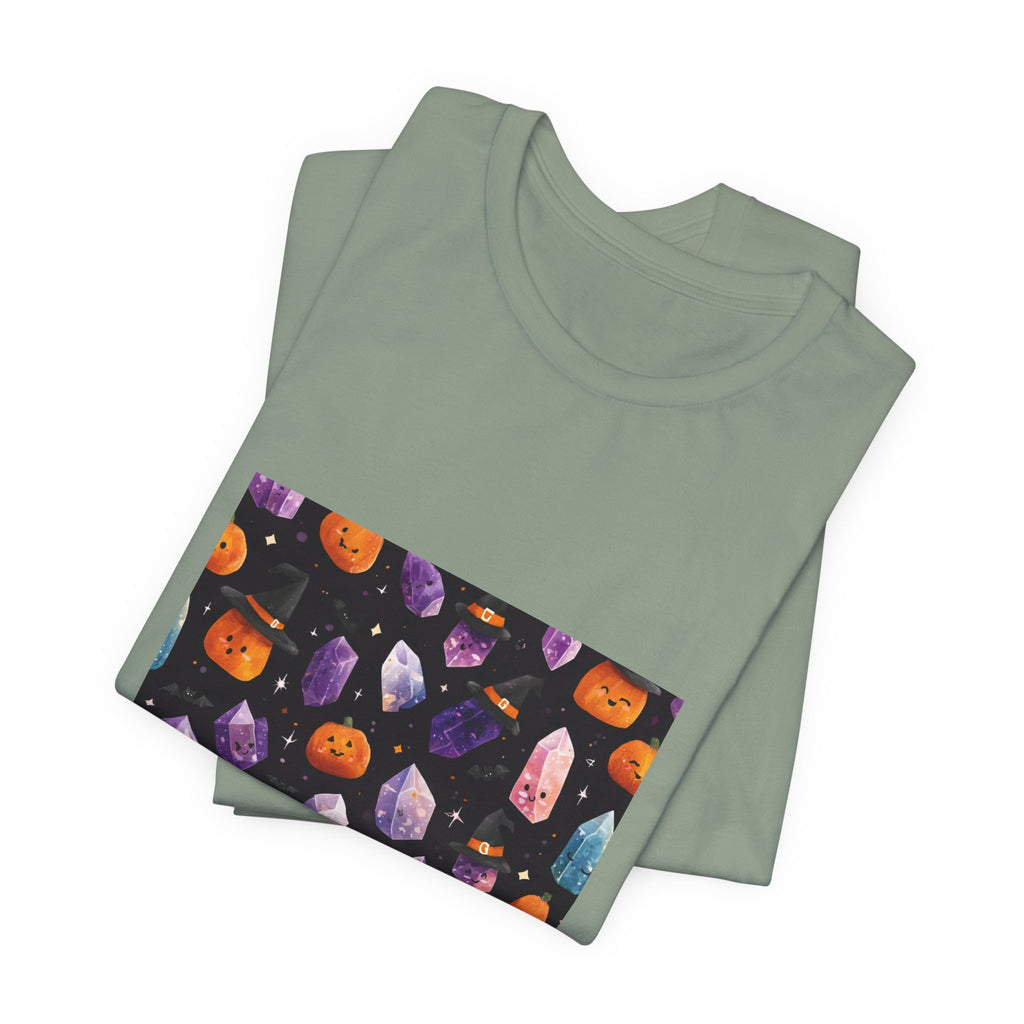 Halloween Crystal Party T-Shirt | Golds, Mints & Teal