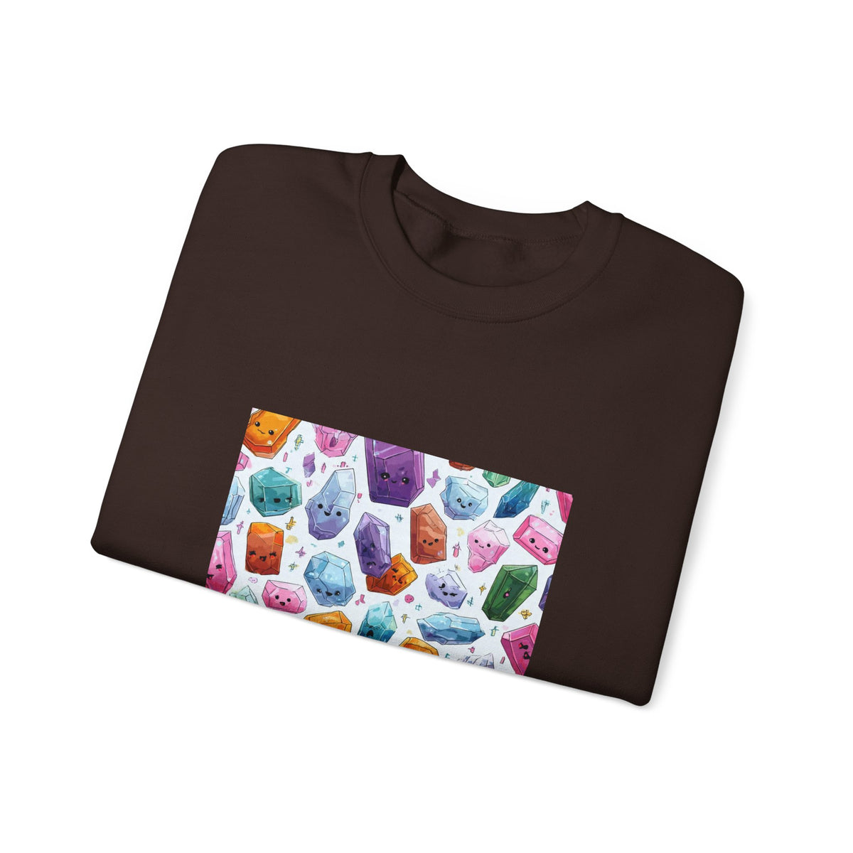 Pastel Crystal Friends Crewneck | Earth Tones & Brights