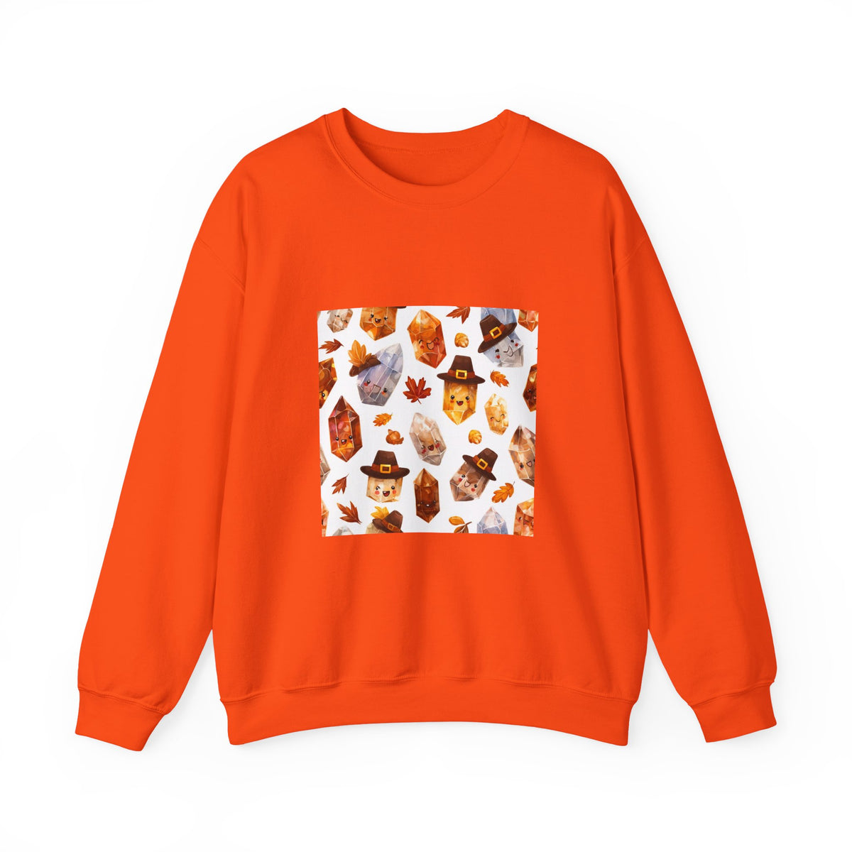 Thanksgiving Crystal Harvest Crewneck | Earth Tones & Brights