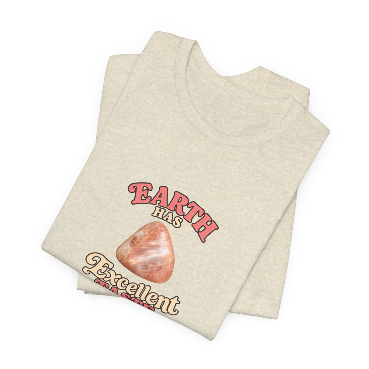 Earth Has Excellent Taste — Peach Moonstone Tee | Sandy Neutrals & Oranges
