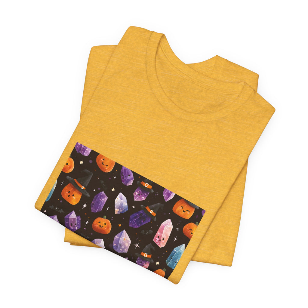 Halloween Crystal Party T-Shirt | Golds, Mints & Teal