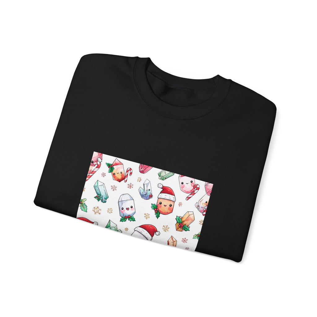 Pastel Christmas Crystal Friends Crewneck | Neutrals & Reds