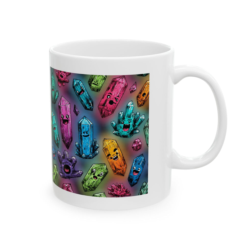 Colorful Crystal Characters White Mug