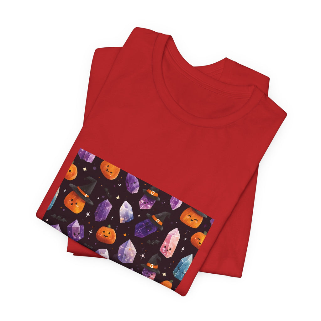 Halloween Crystal Party T-Shirt | Dark Neutrals & Reds