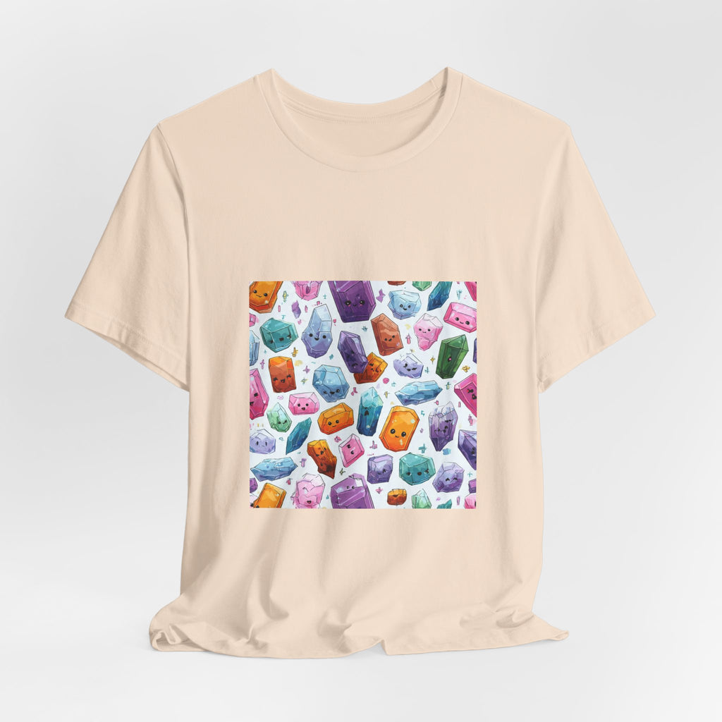 Pastel Crystal Friends T-Shirt | Sandy Neutrals & Oranges