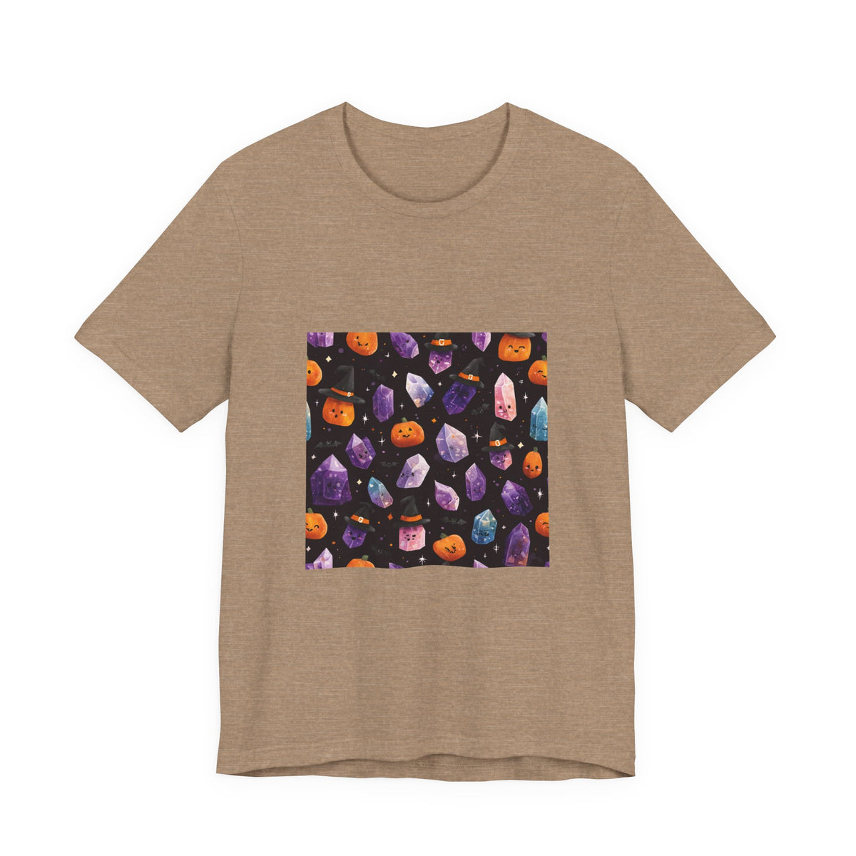 Halloween Crystal Party T-Shirt | Sandy Neutrals & Oranges