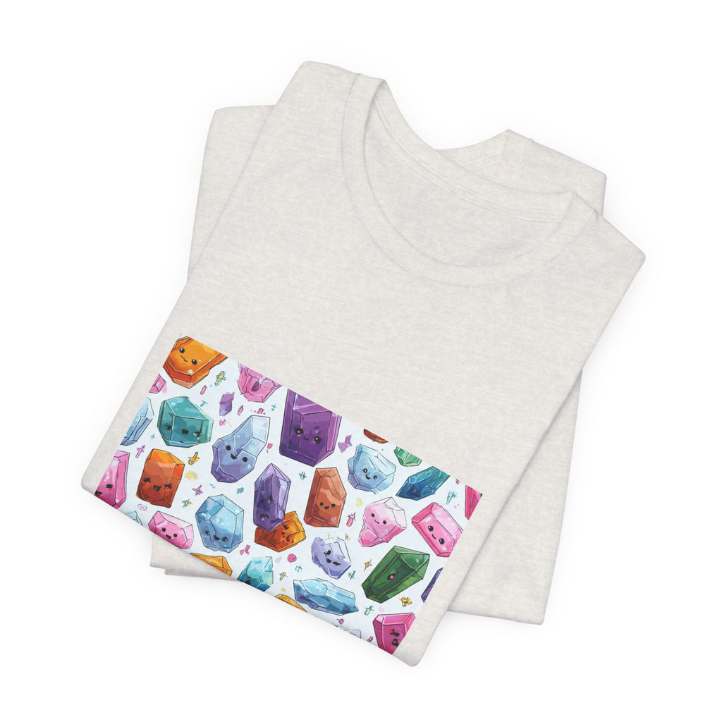 Pastel Crystal Friends T-Shirt | Sandy Neutrals & Oranges