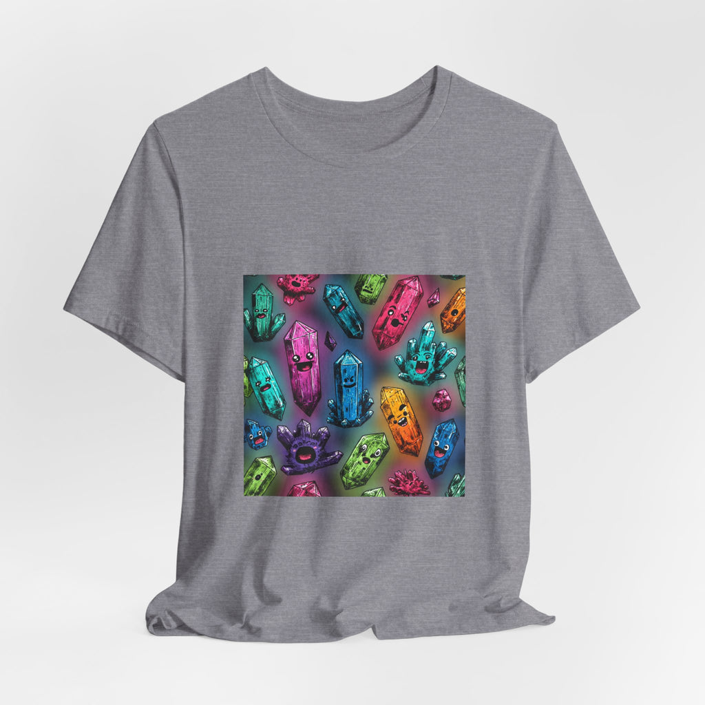 Colorful Crystal Characters T-Shirt | Light Neutrals