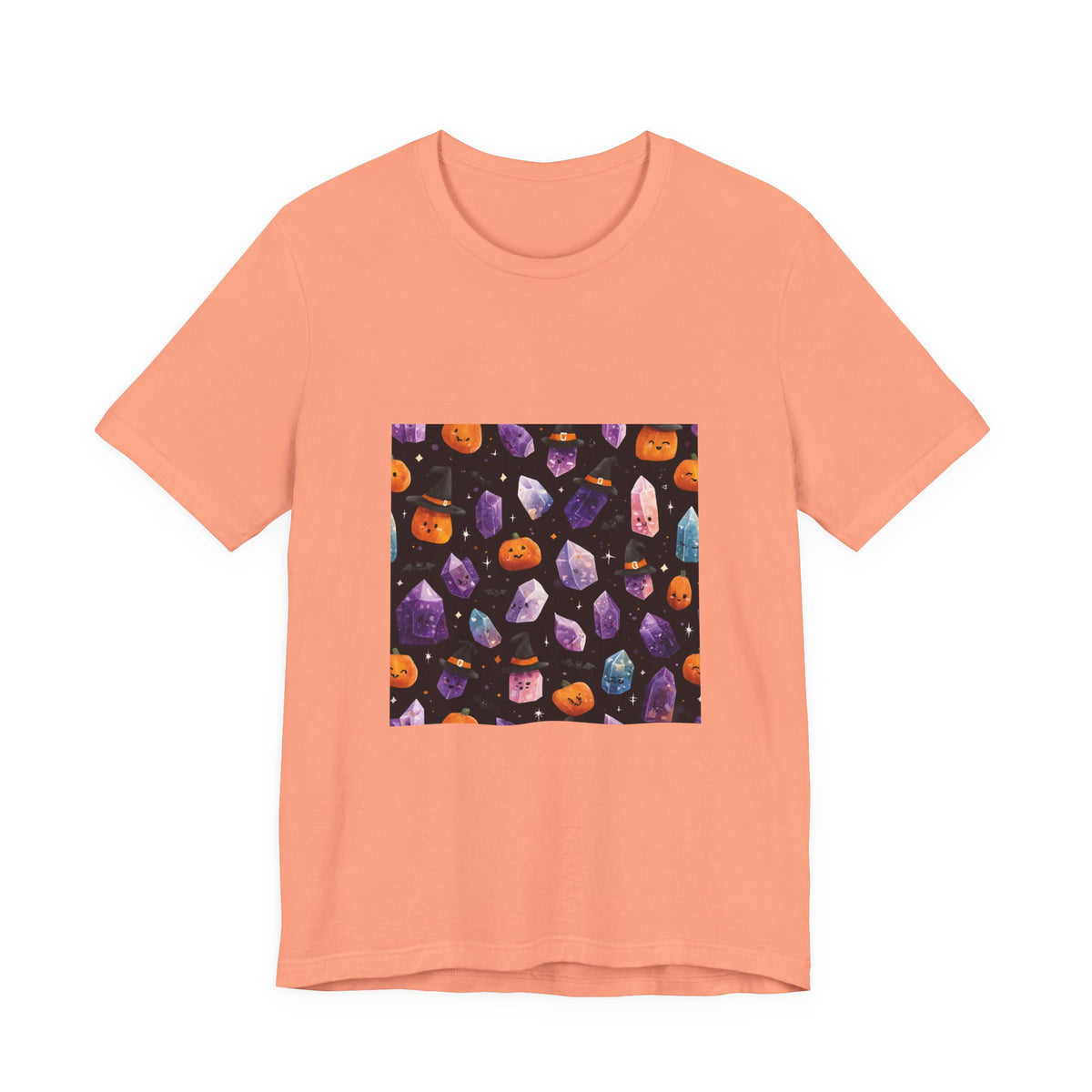Halloween Crystal Party T-Shirt | Peach & Sunset