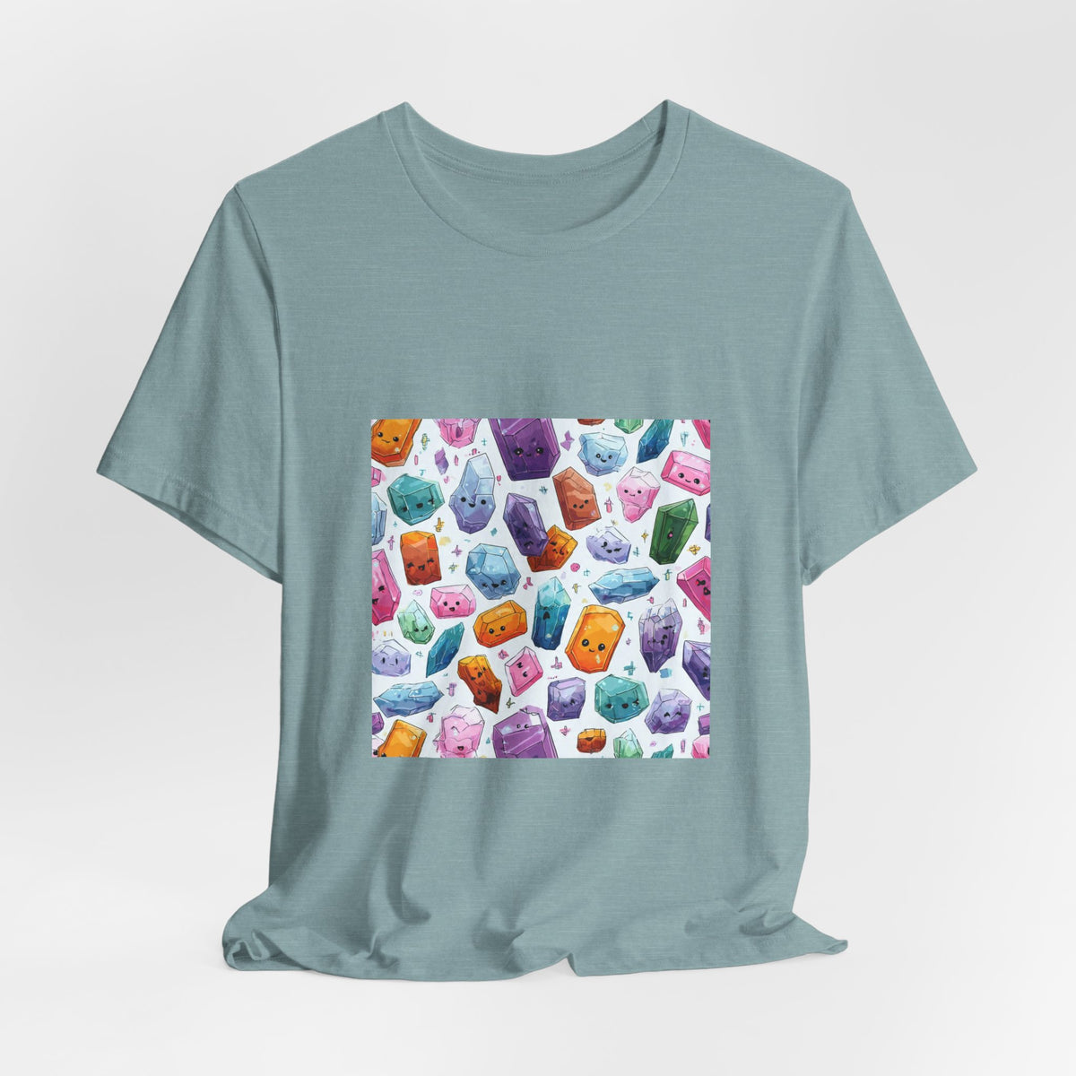 Pastel Crystal Friends T-Shirt | Soft Blues