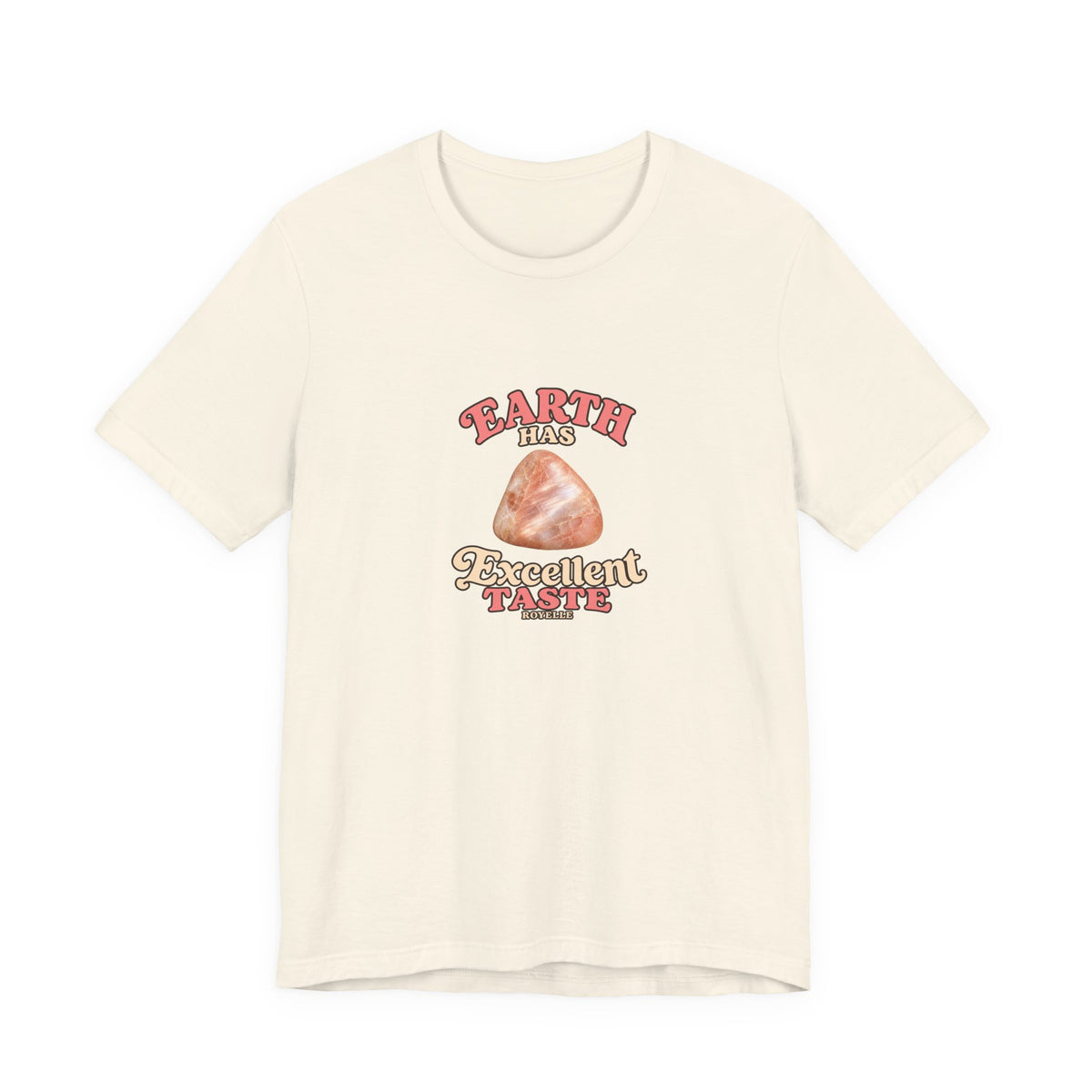 Earth Has Excellent Taste — Peach Moonstone Tee | Sandy Neutrals & Oranges
