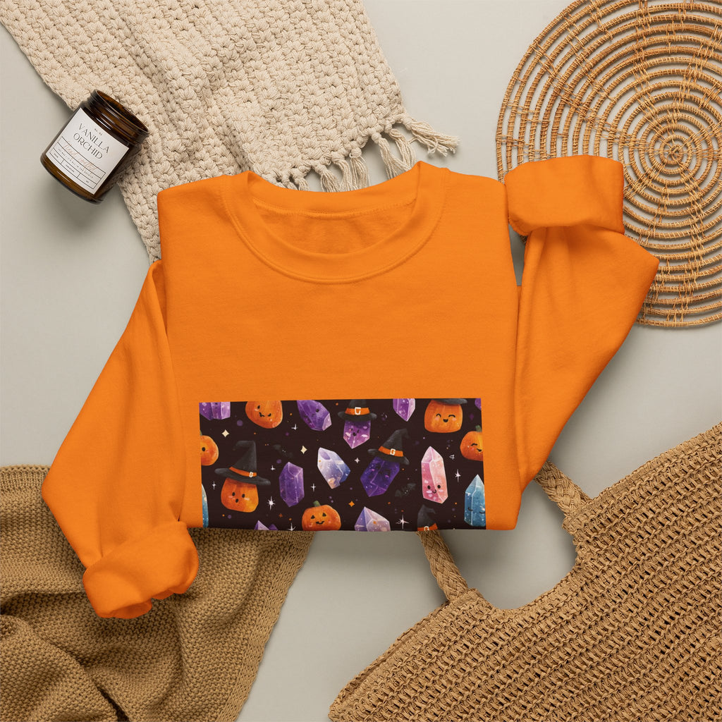 Halloween Crystal Party Crewneck | Earth Tones & Brights