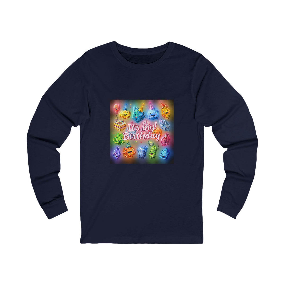 It's My Birthday Crystal Party Long Sleeve T-Shirt