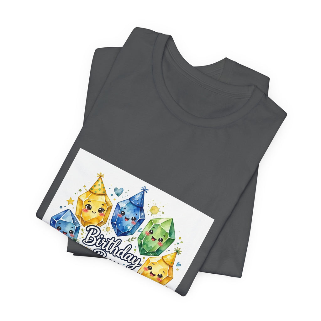 Birthday Boy Crystal Party T-Shirt | Dark Neutrals & Reds