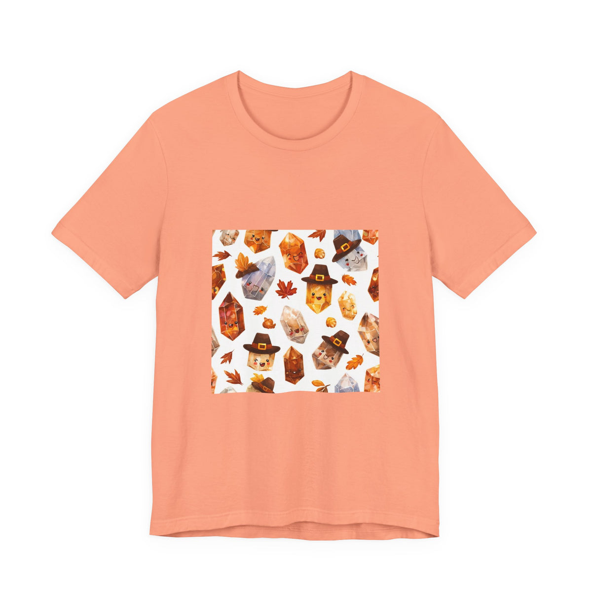Thanksgiving Crystal Harvest T-Shirt | Peach & Sunset