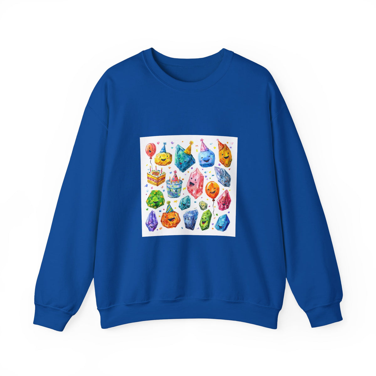 Crystal Birthday Party Crewneck | Blues, Purples & Pinks