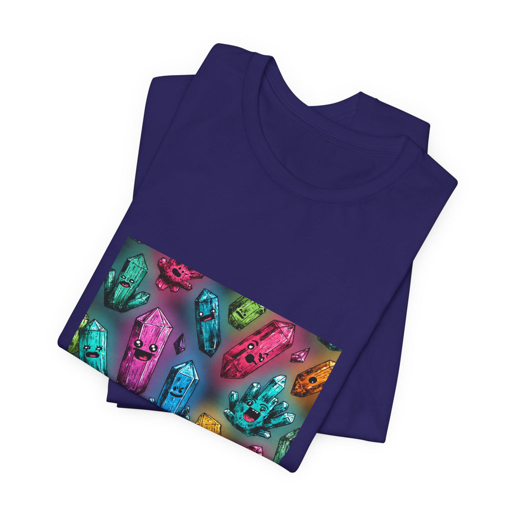 Colorful Crystal Characters T-Shirt | Royal, Navy & Purple