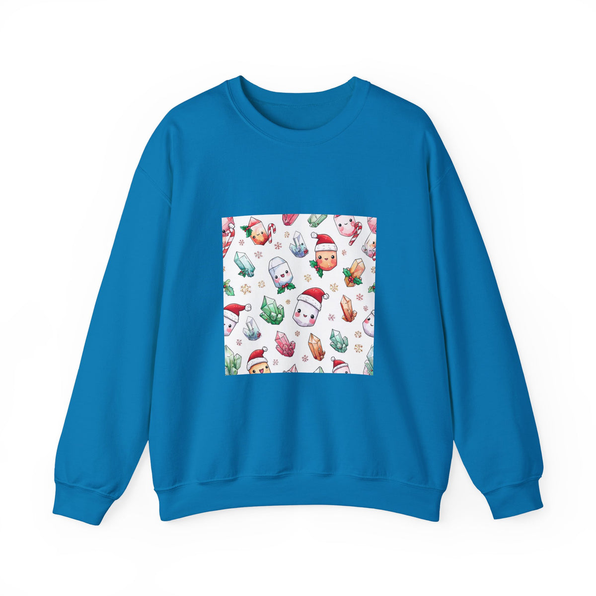 Pastel Christmas Crystal Friends Crewneck | Blues, Purples & Pinks