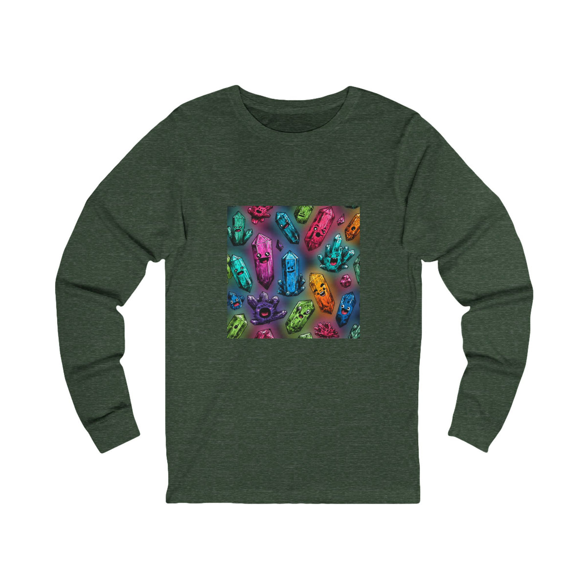 Colorful Crystal Characters Long Sleeve T-Shirt