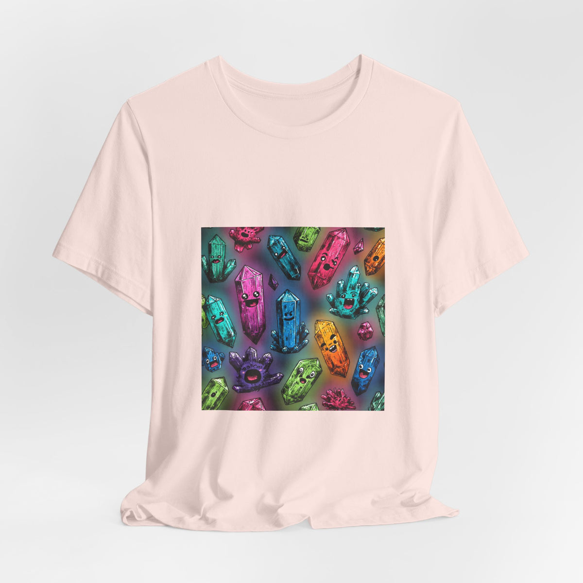 Colorful Crystal Characters T-Shirt | Royal, Navy & Purple