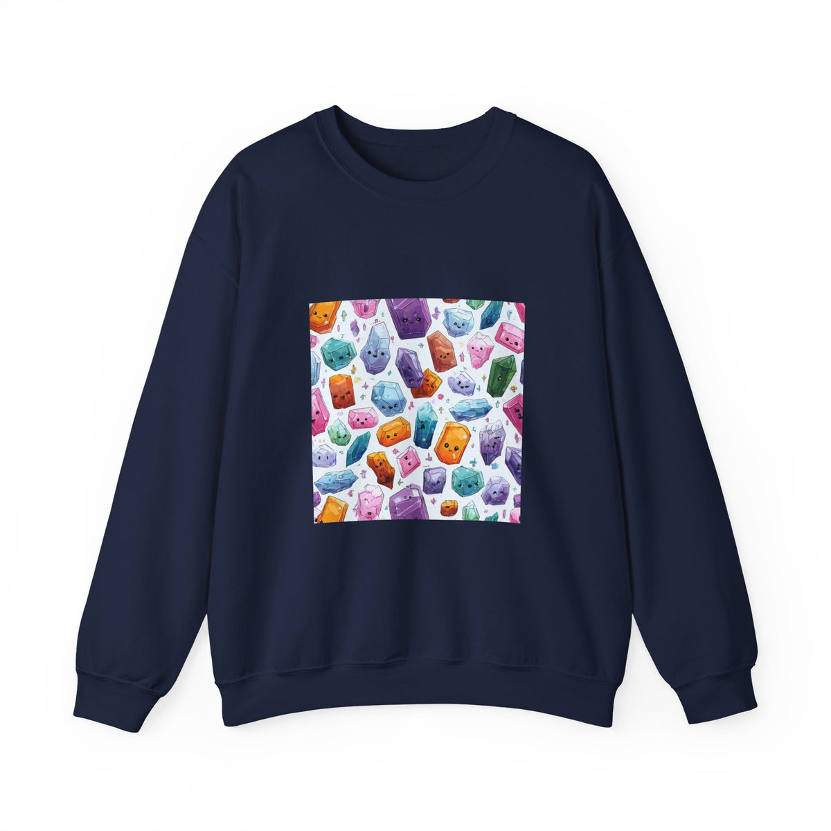 Pastel Crystal Friends Crewneck | Blues, Purples & Pinks