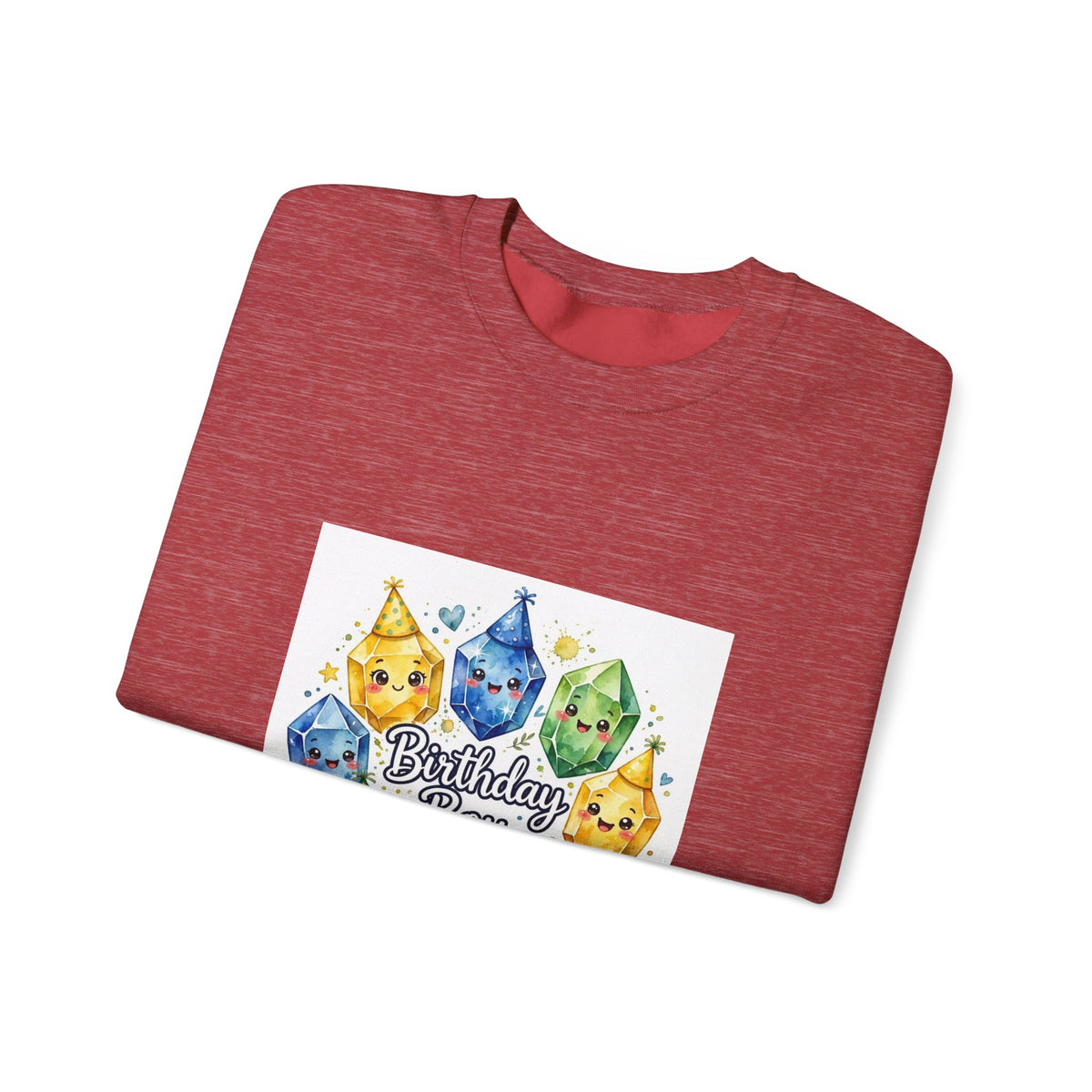 Birthday Boy Crystal Party Crewneck | Neutrals & Reds