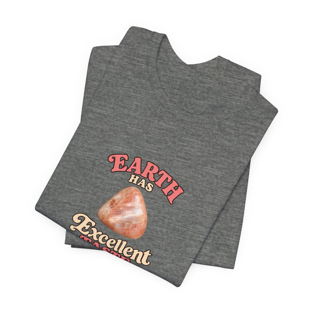 Earth Has Excellent Taste — Peach Moonstone Tee | Light Neutrals