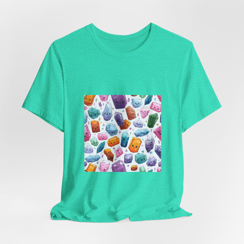 Pastel Crystal Friends T-Shirt | Soft Blues